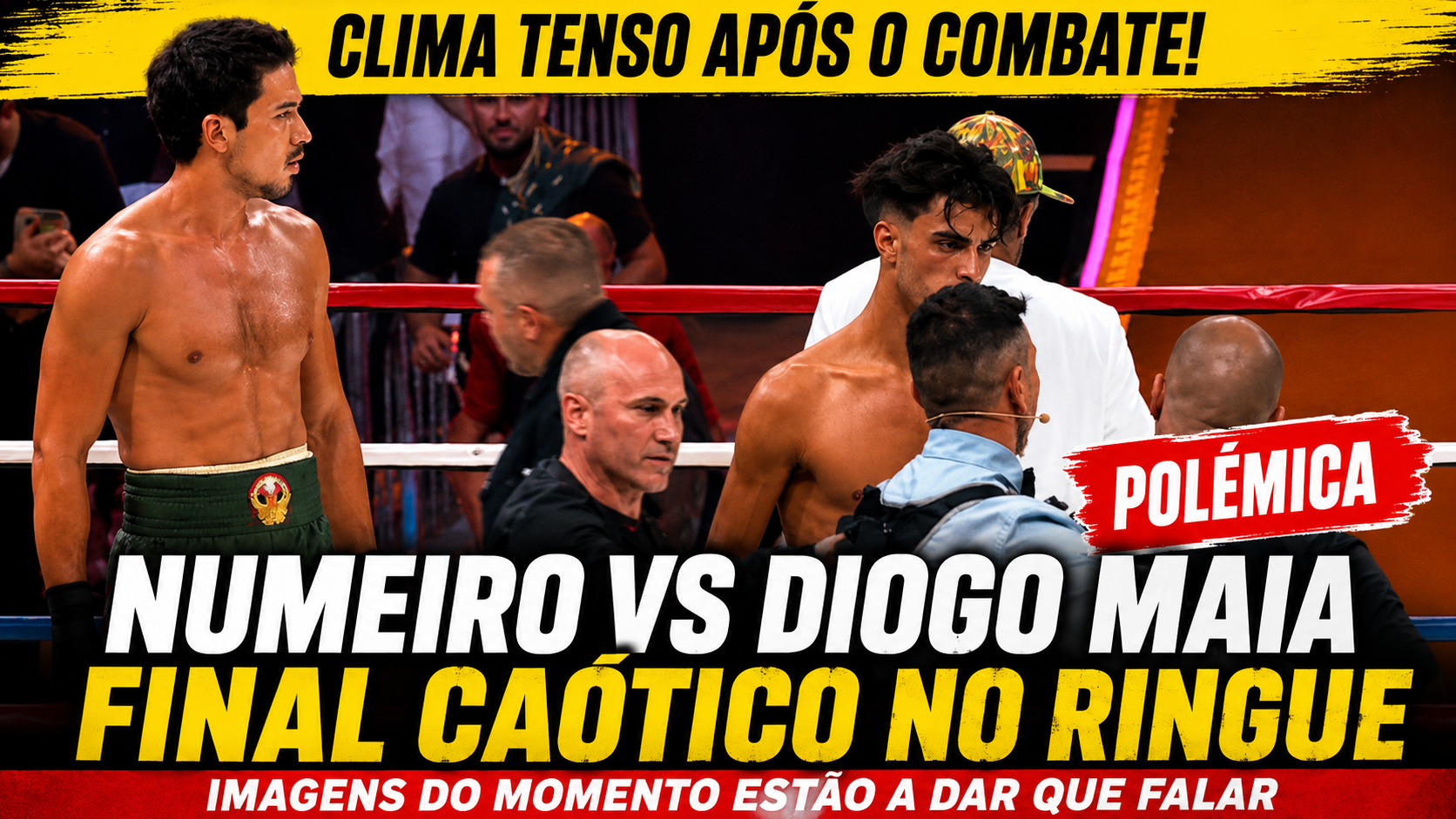 "Que fraude?" Luta entre Numeiro e Diogo Maia acaba em segundos e deixa público revoltado